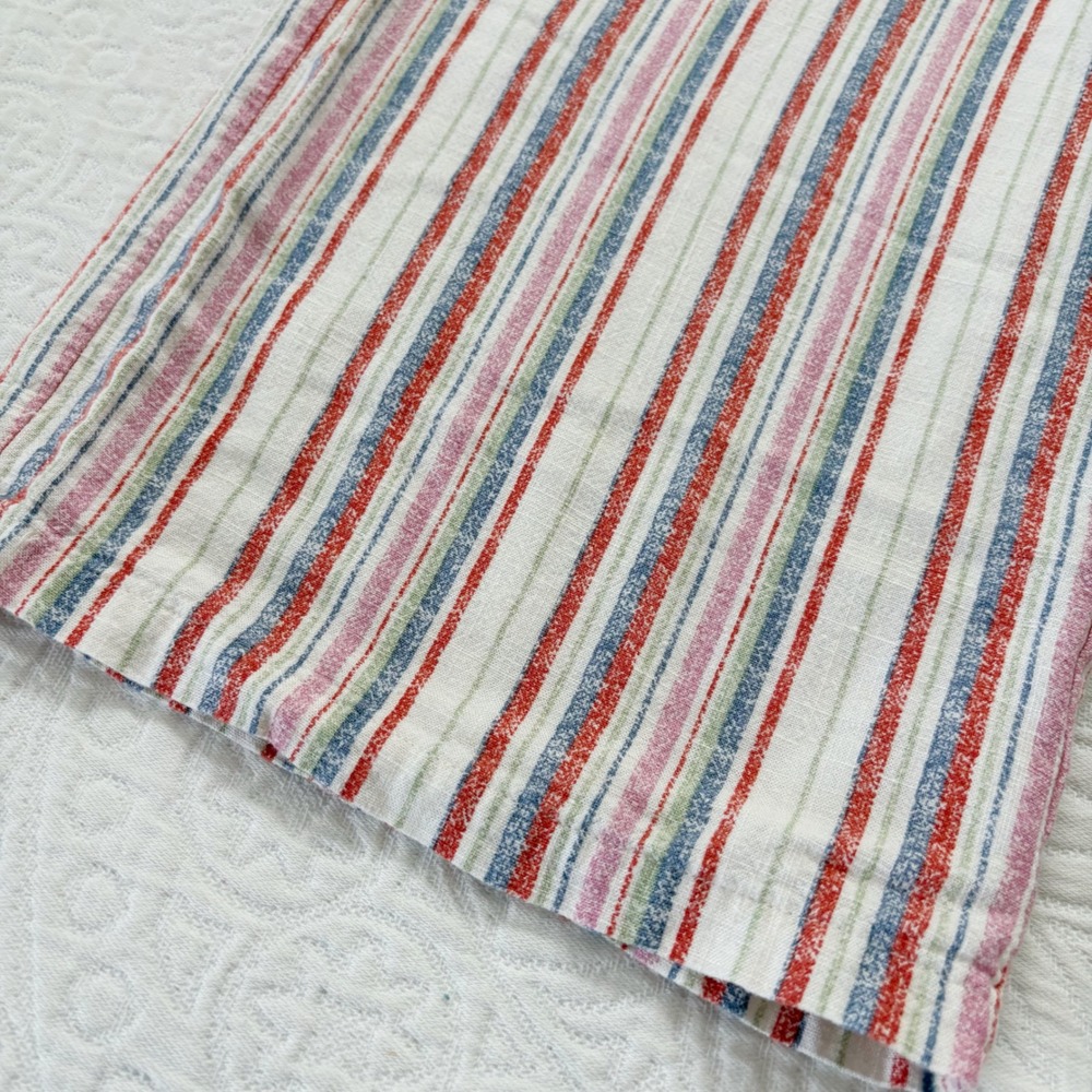 Art Class Wide Leg Vertical Striped Pants, Red/White/Blue Sz L 10/12 - Picture 5 of 5